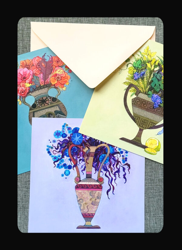 Trio de cartes postales